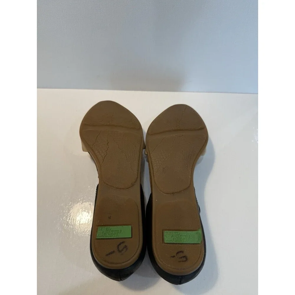 El Naturalista Sandals Women 40 EU Stella Brown Nubuck Slingback Shoes Leather